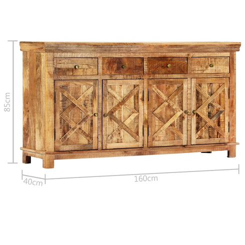 Rustika Rowe -  Sideboard with 4 Drawers 160x40x85 cm Solid Mango Wood